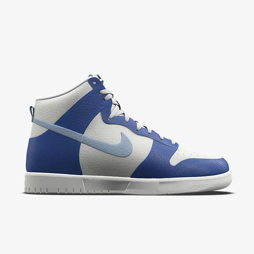 Giày Nike Dunk High Unlocked By You Nữ Xanh Trắng